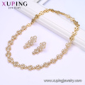 64630 Xuping Fabricant de bijoux de mode chine 18K charmant plaqué or ensemble de bijoux imitation bijoux